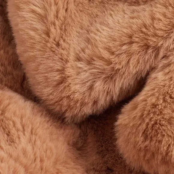 Express Faux Fur Coat Unisex Size Small in the Color Pecan Super Soft & Cozy - Picture 11 of 12